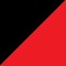 Závěsný panel 80 × 16,5 × 40 cm, 10 boxů + 22 držáků Černá / červená