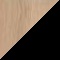 Střední skříň Trevix 105 x 46 x 134,2 cm Dub pískový / černá
