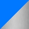 Taburet Hestia obdélníkový Modrá / stříbrná
