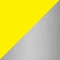 Taburet Hestia obdélníkový Žlutá / stříbrná