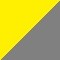 Odpadkový koš DUO šedý, 50 l Žlutá / šedá